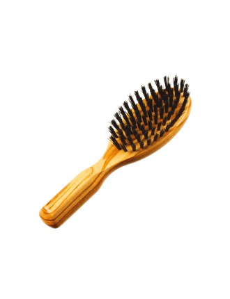 Brosse de poche manche olivier