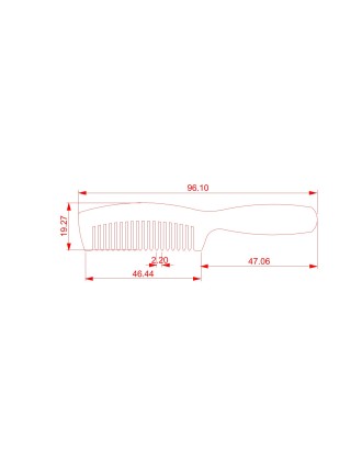 Eyebrows comb (Horn comb)