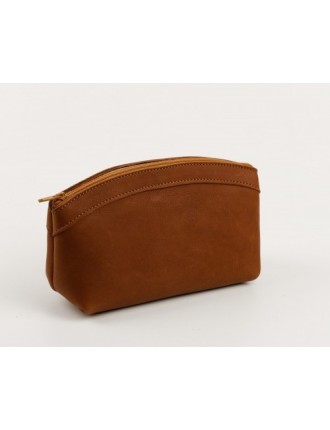 Large leather toiletry bag