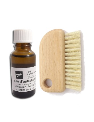 Brosse à bouteille avec manche en bois