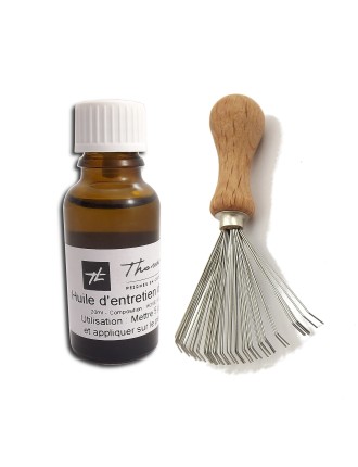 Maintenance kit for wood brushes