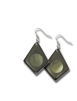 Boucles d'oreille Losange plein