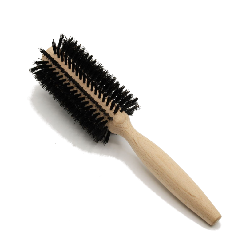 Round beech wood brush