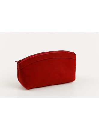Small leather toiletry bag (red in discount)