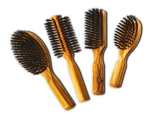 BROSSE À CHEVEUX EN POILS DE SANGLIER 11 RANGS - Christophe