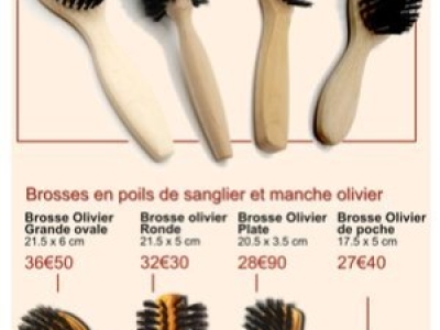 Nécessaire à Barbe avec Double Peigne en bois et Brosse en Poils